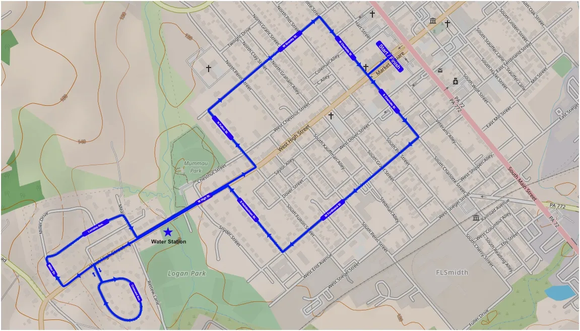 Map of the course