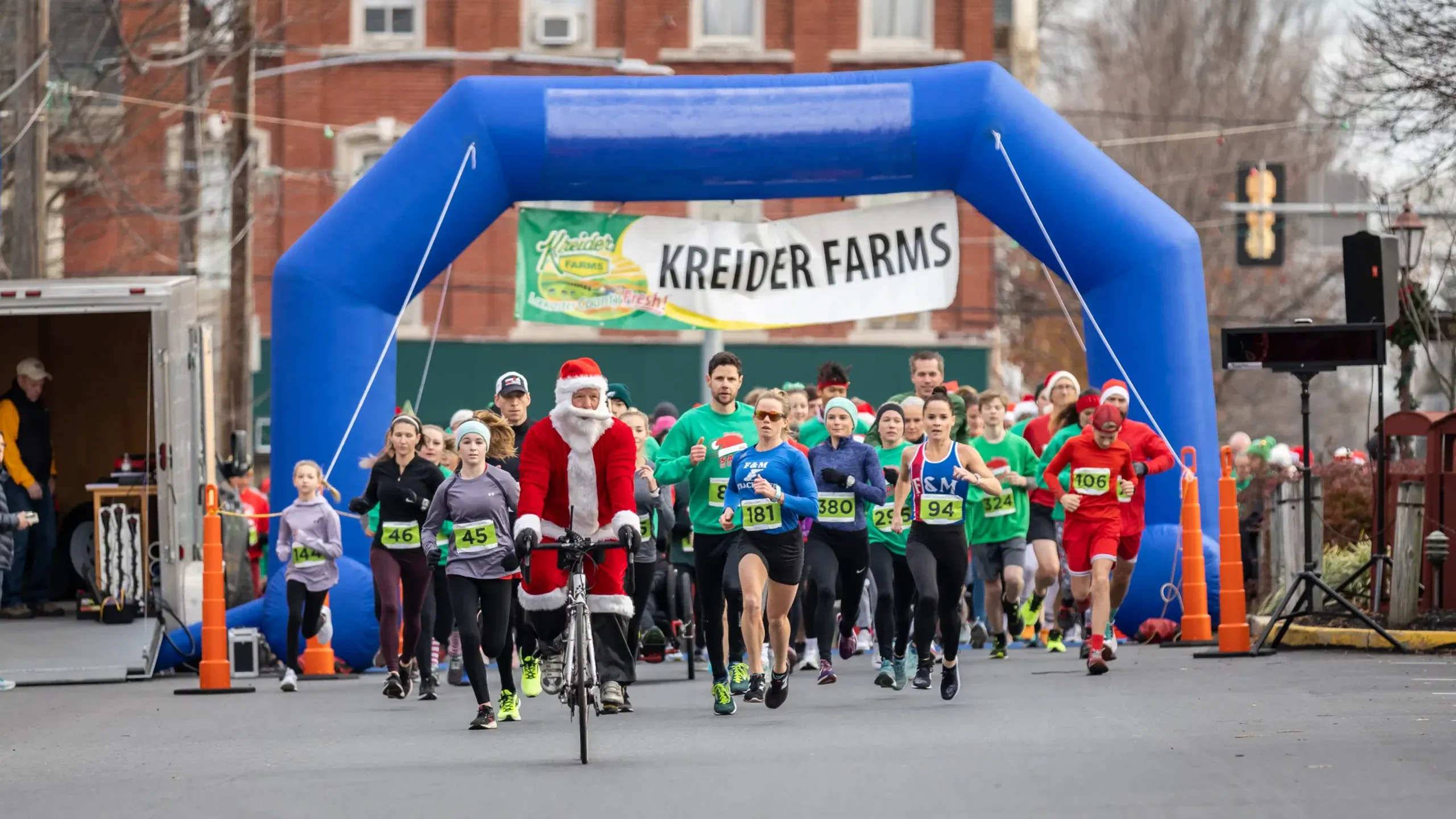 Santa 5K Run & Walk Poster